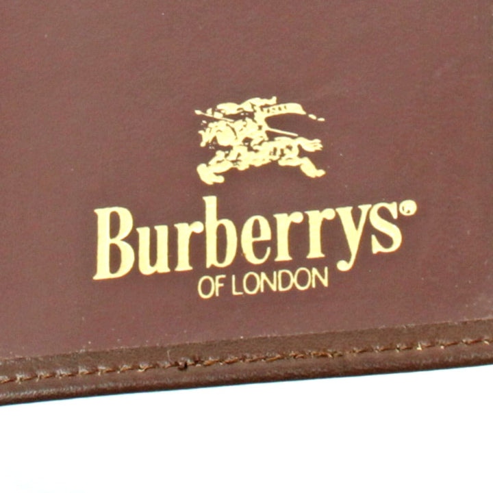 美品『USED』 
BURBERRY バーバリー 
 手帳 
キャンバス/レザー ブラウン