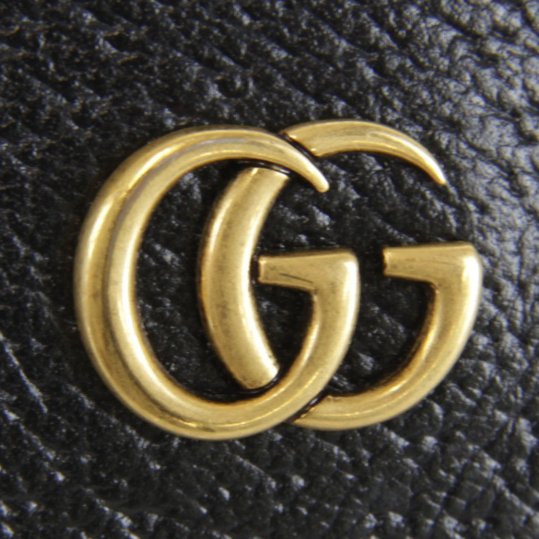 【価格改定】美品『USED』 
GUCCI グッチ 
 GGマーモント 2つ折り財布 428725・203887 二つ折り財布 
レザー ブラック