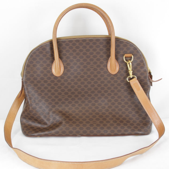 良品『USED』 
CELINE セリーヌ 
 マカダム 2WAY ショルダーバッグ 
PVC/レザー ブラウン