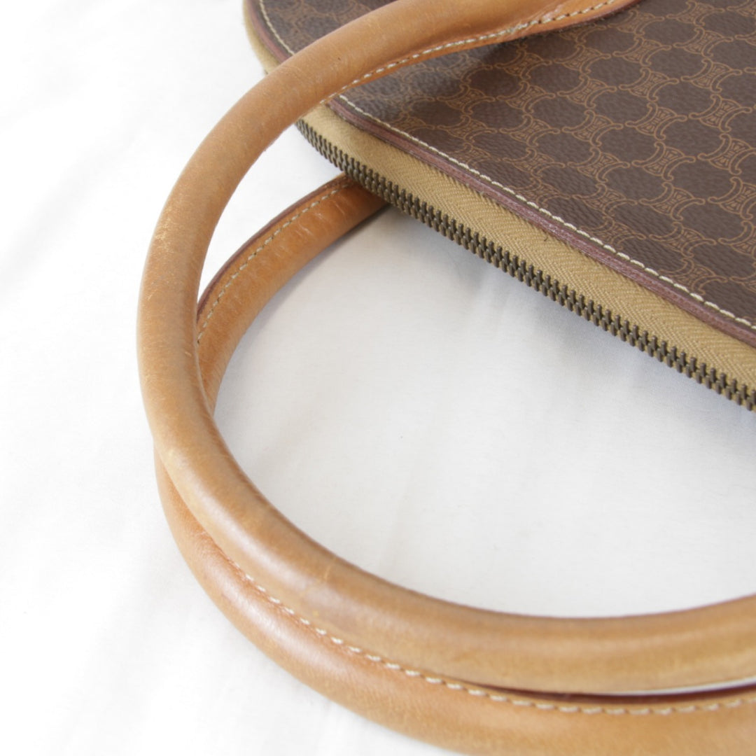 良品『USED』 
CELINE セリーヌ 
 マカダム 2WAY ショルダーバッグ 
PVC/レザー ブラウン