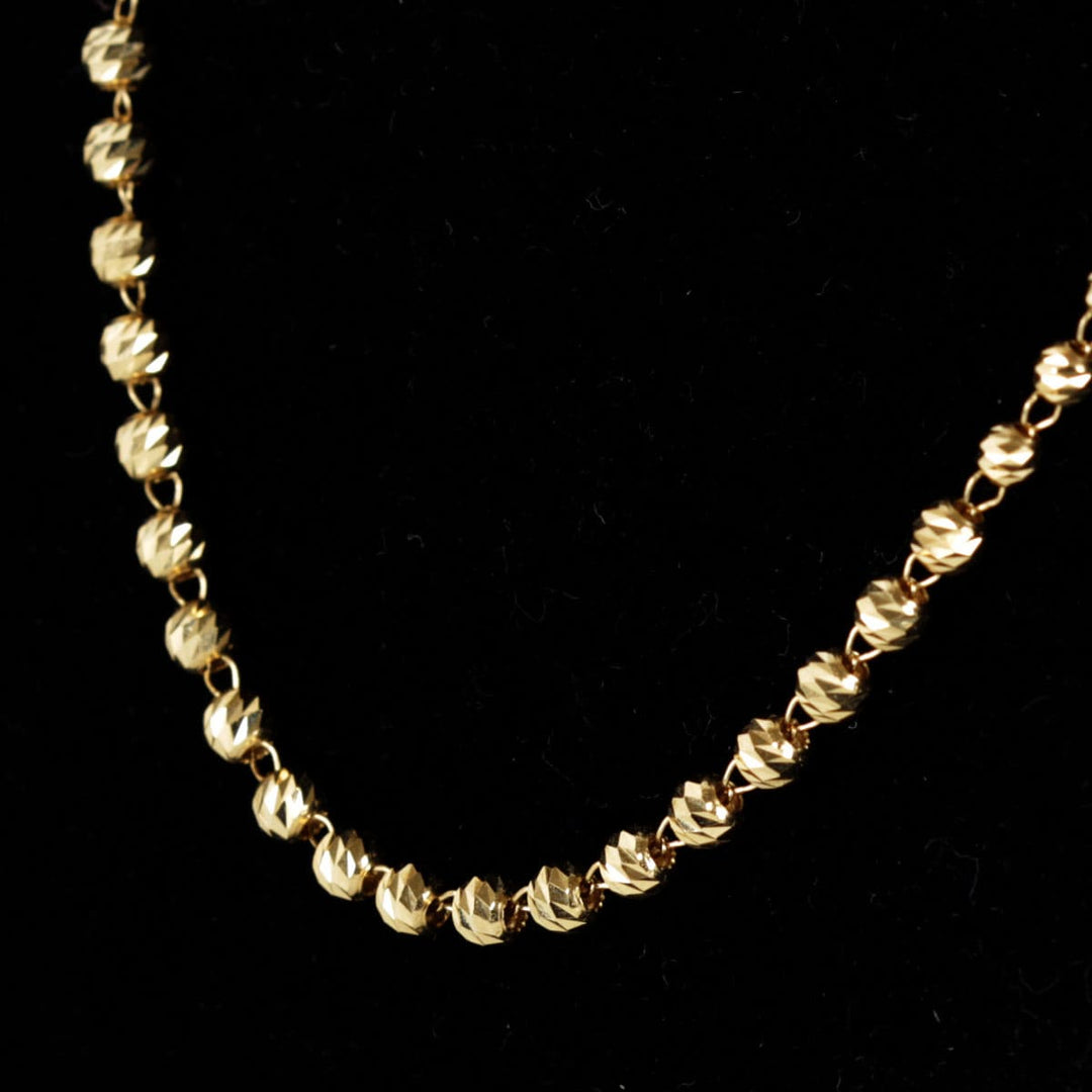 良品『USED』 K18 
 ミラーボール ネックレス
 4.2g