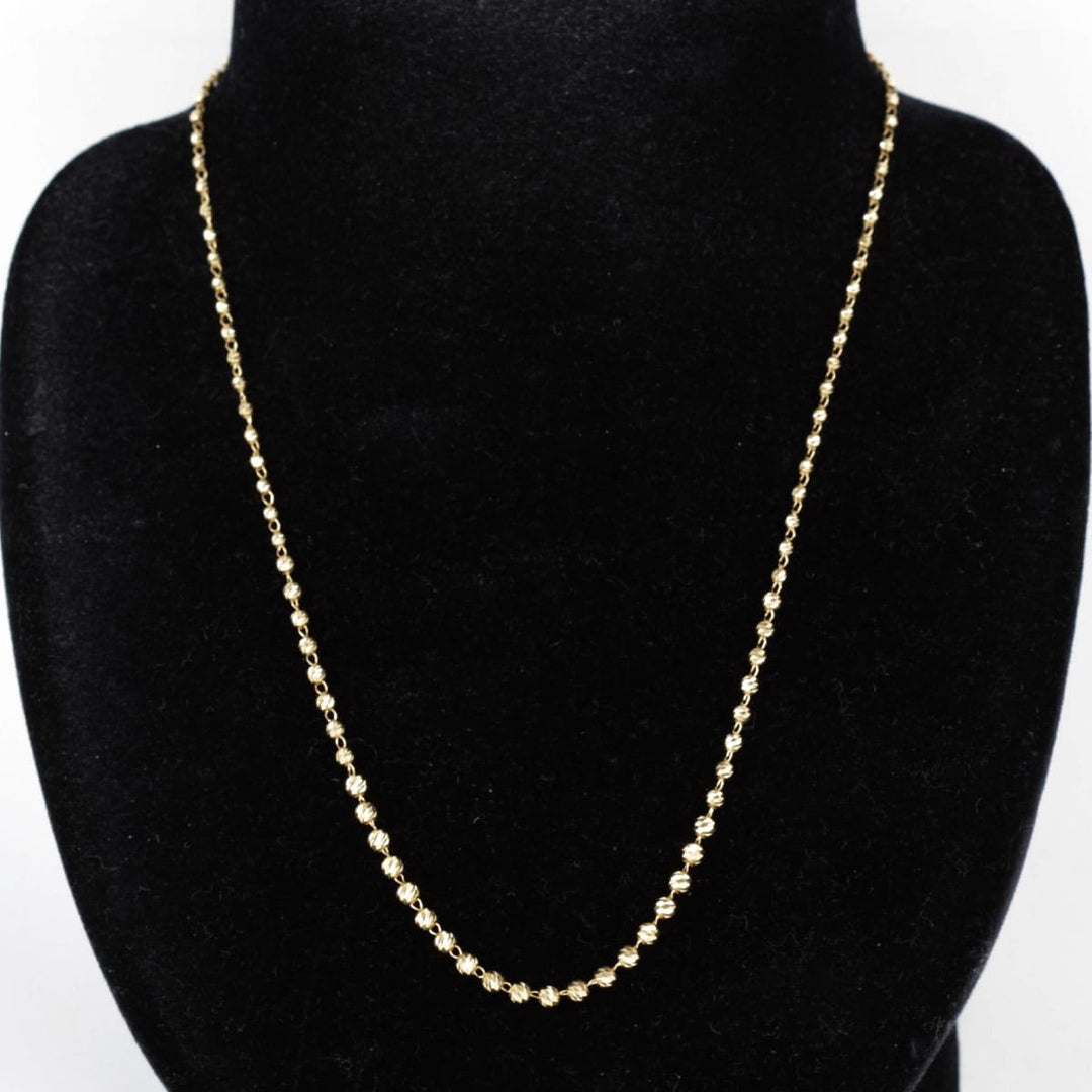 良品『USED』 K18 
 ミラーボール ネックレス
 4.2g