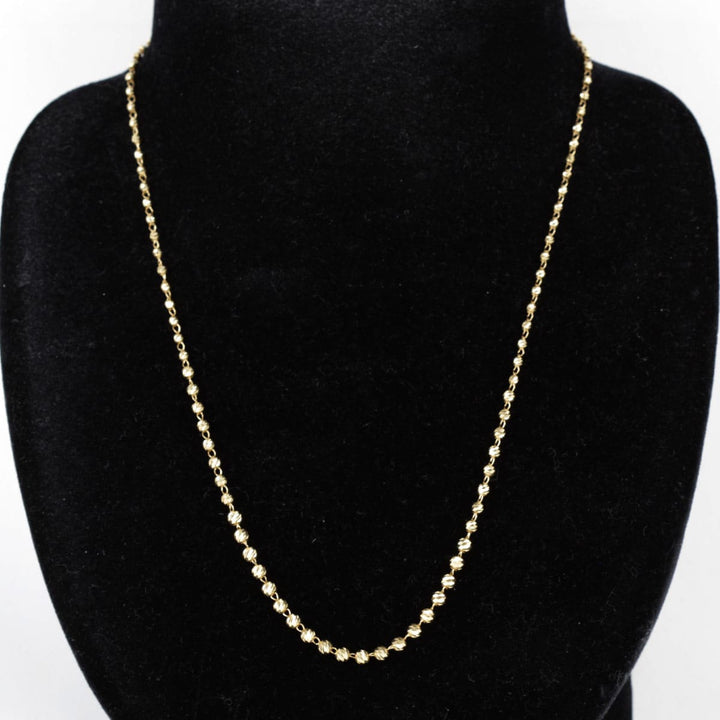 良品『USED』 K18 
 ミラーボール ネックレス
 4.2g