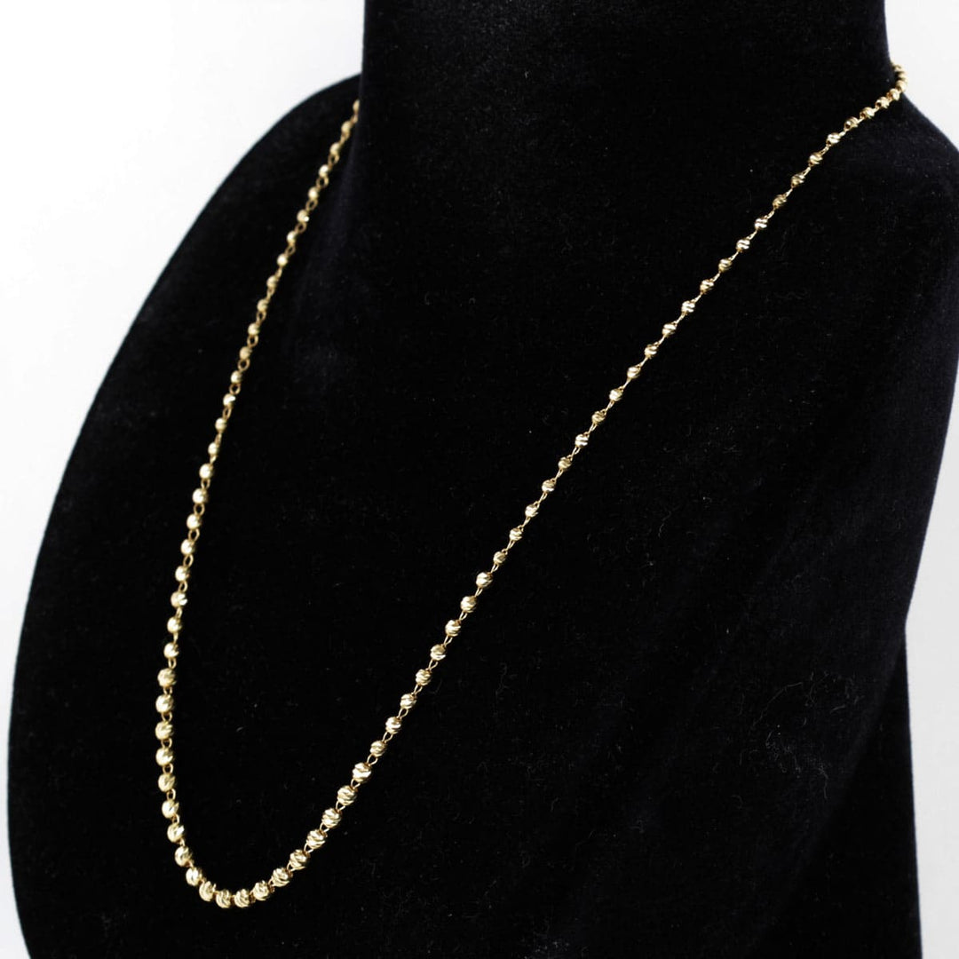 良品『USED』 K18 
 ミラーボール ネックレス
 4.2g