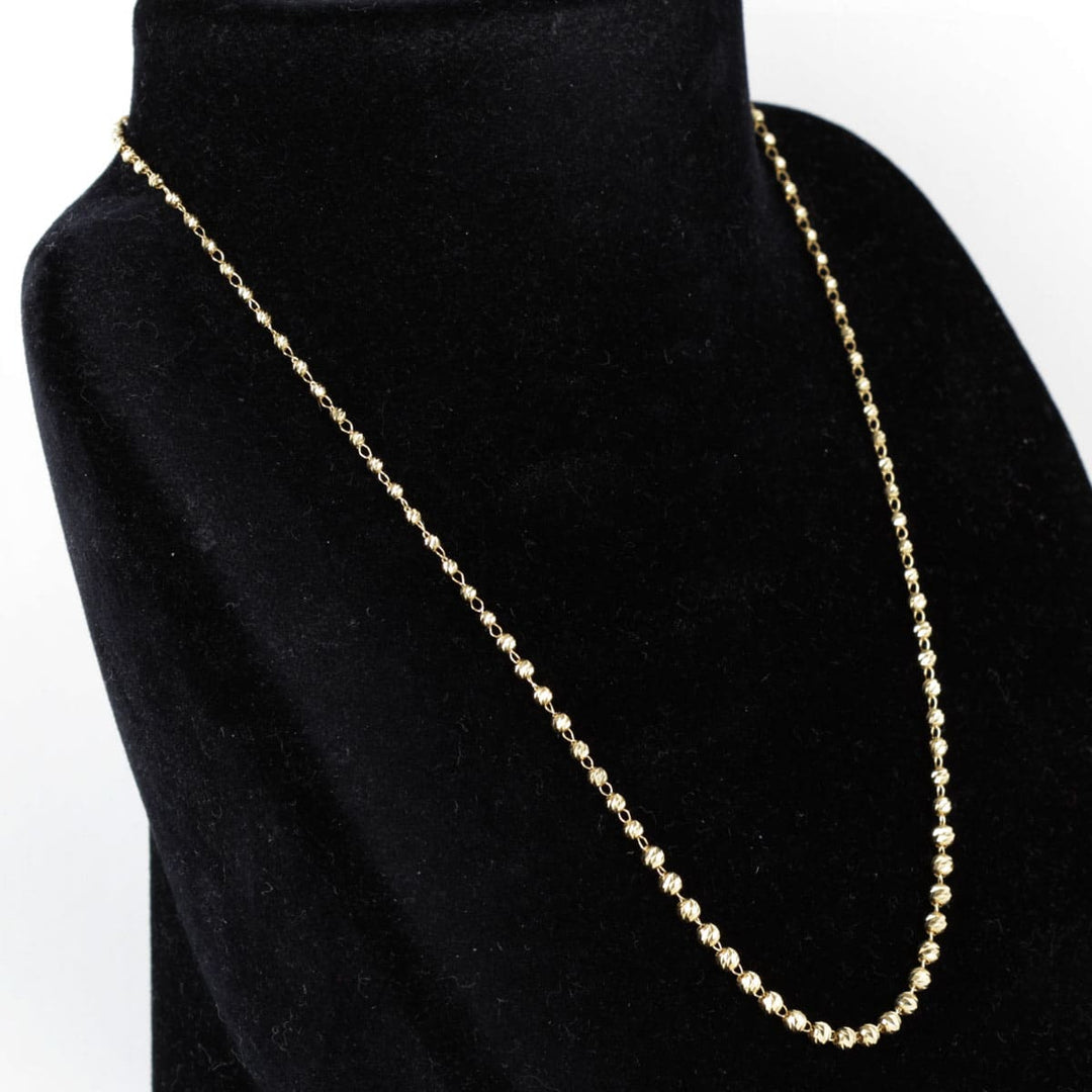 良品『USED』 K18 
 ミラーボール ネックレス
 4.2g