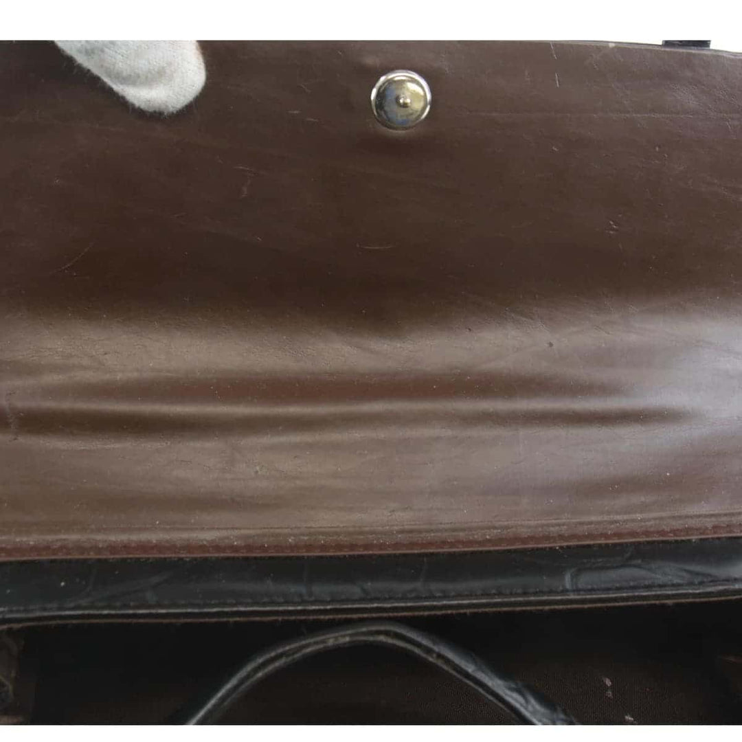 『USED』 
 
 型押し ハンドバッグ 
 ブラック
