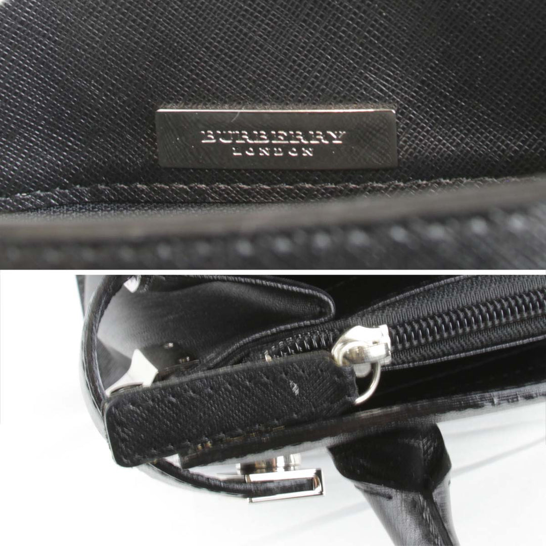 美品『USED』 
BURBERRY バーバリー 
 ショルダーバッグ 
レザー ブラック