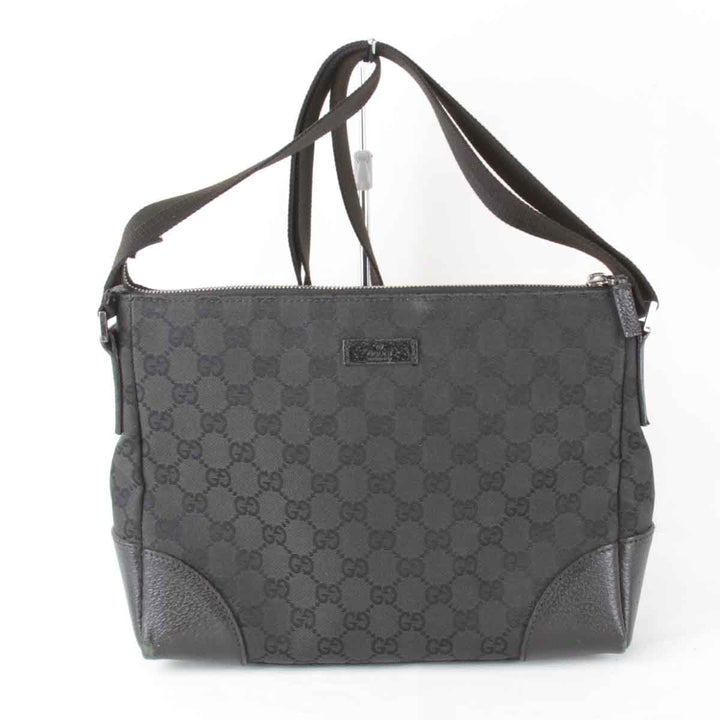 『USED』 
GUCCI グッチ 
 114273 001998 ショルダーバッグ 
GGキャンバス ブラック