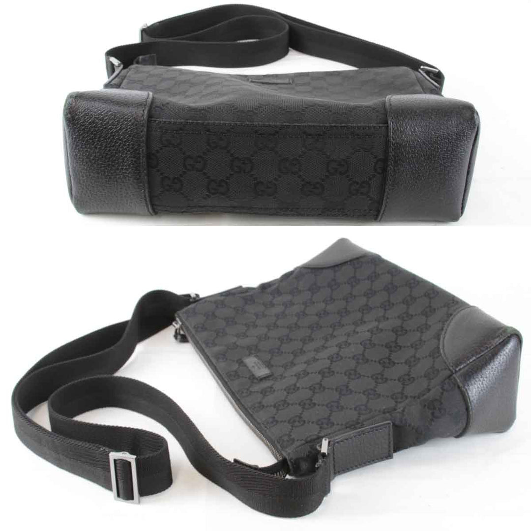 『USED』 
GUCCI グッチ 
 114273 001998 ショルダーバッグ 
GGキャンバス ブラック