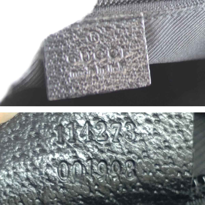 『USED』 
GUCCI グッチ 
 114273 001998 ショルダーバッグ 
GGキャンバス ブラック