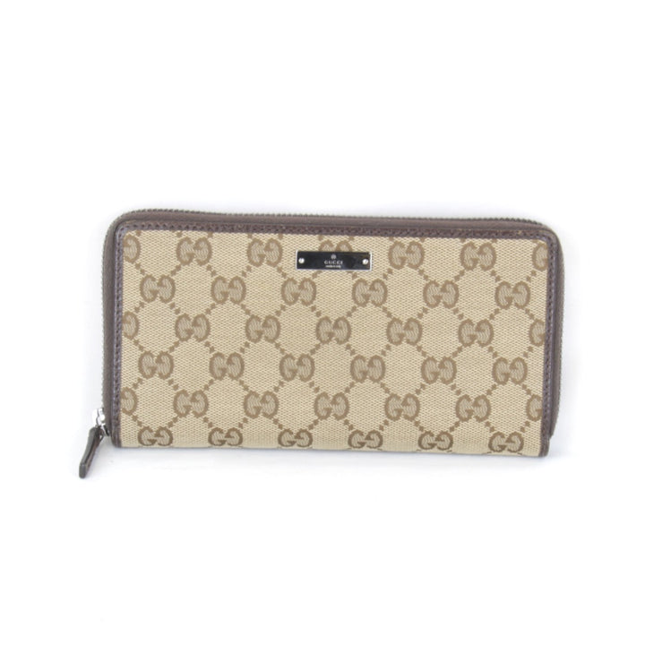 『USED』 
GUCCI グッチ 
 ラウンドファスナー 307980・493075 長財布 
GGキャンバス ブラウン
