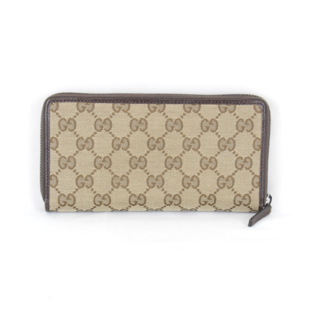 『USED』 
GUCCI グッチ 
 ラウンドファスナー 307980・493075 長財布 
GGキャンバス ブラウン