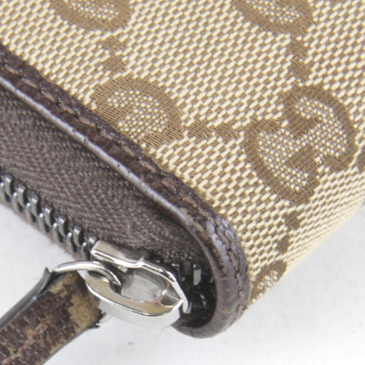 『USED』 
GUCCI グッチ 
 ラウンドファスナー 307980・493075 長財布 
GGキャンバス ブラウン