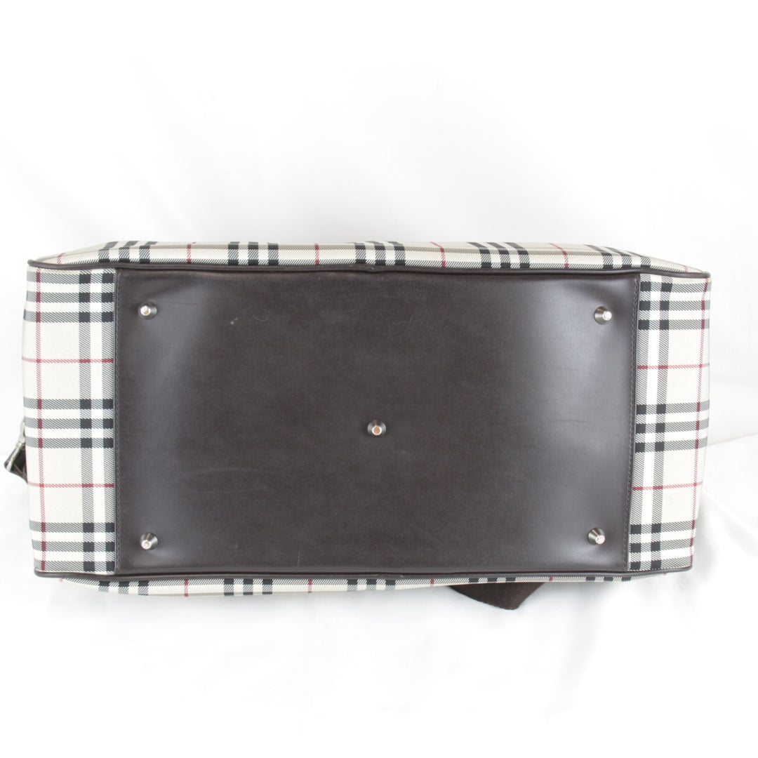 『USED』 
BURBERRY バーバリー 
 ボストンバッグ 
キャンバス ベージュ
