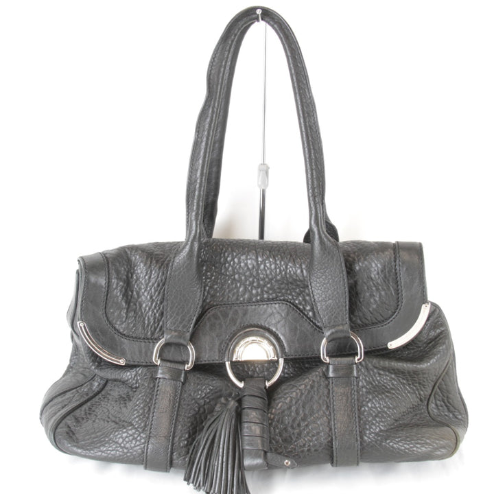 【価格改定】良品『USED』 
CELINE セリーヌ 
 タッセル トートバッグ 
レザー ブラック
