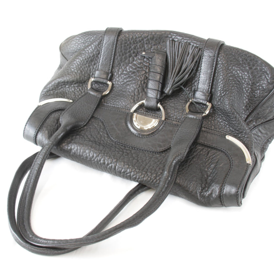 【価格改定】良品『USED』 
CELINE セリーヌ 
 タッセル トートバッグ 
レザー ブラック
