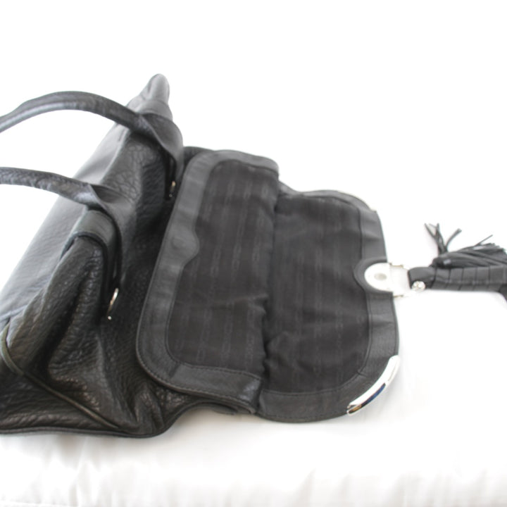 【価格改定】良品『USED』 
CELINE セリーヌ 
 タッセル トートバッグ 
レザー ブラック