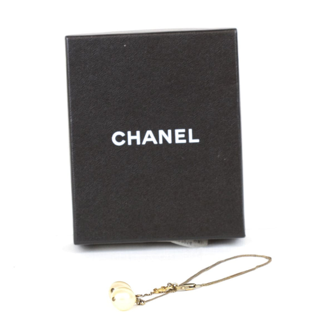 『USED』 
CHANEL シャネル 
 ブレスレット 
パール/メタル  ホワイト×ブロンズ