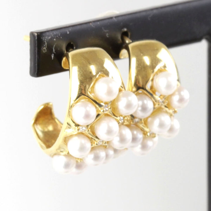 良品『USED』 K18/パール  
ピアス
 5.7g