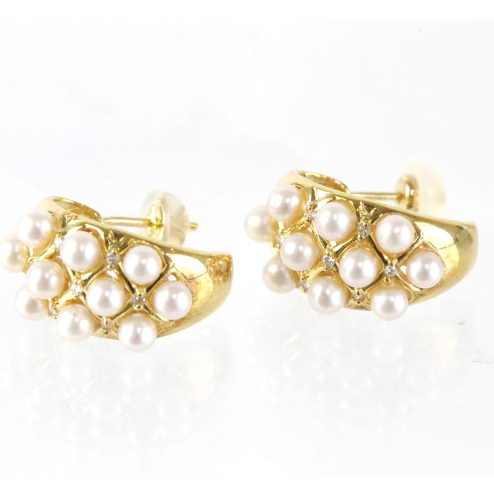 良品『USED』 K18/パール  
ピアス
 5.7g