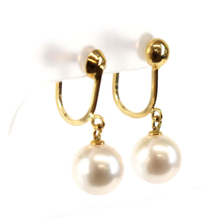 良品『USED』 K18/パール 
イヤリング
 1.9g