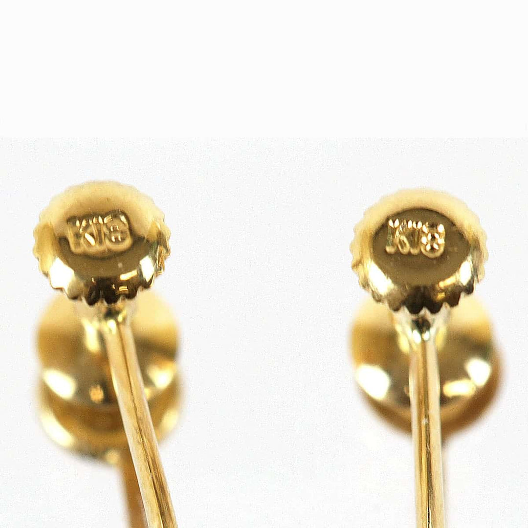 良品『USED』 K18/パール 
イヤリング
 1.9g
