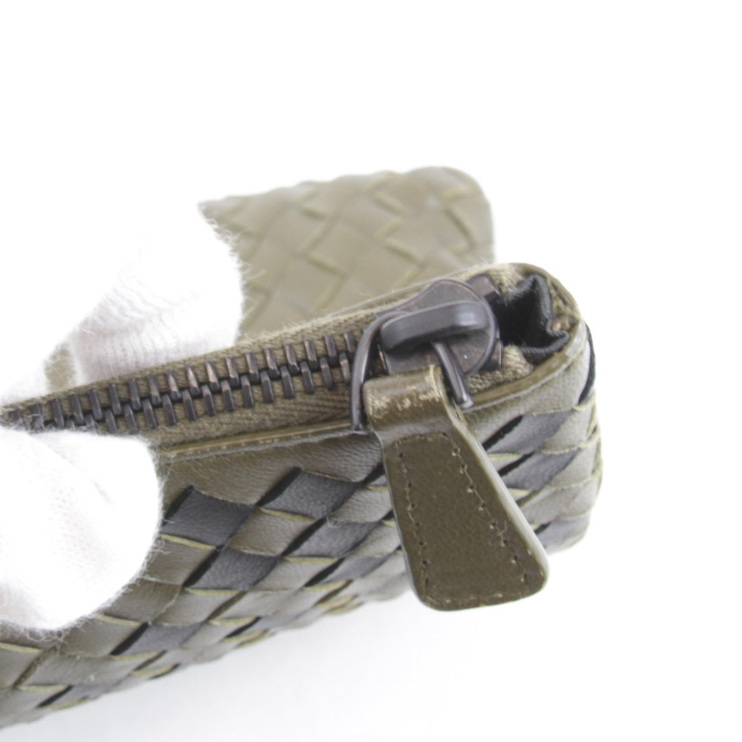 良品『USED』 
BOTTEGAVENETA ボッテガヴェネタ 
 クラッチバッグ 
レザー カーキ