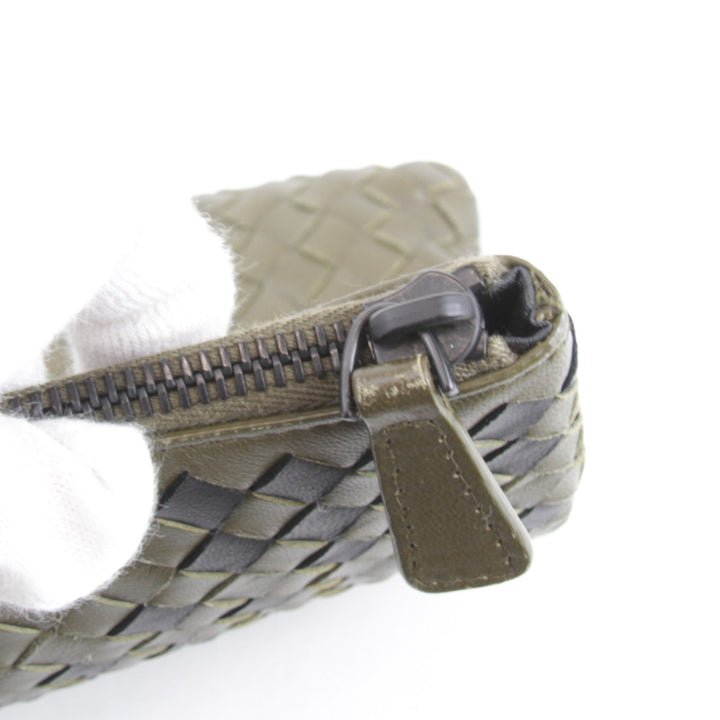 良品『USED』 
BOTTEGAVENETA ボッテガヴェネタ 
 クラッチバッグ 
レザー カーキ