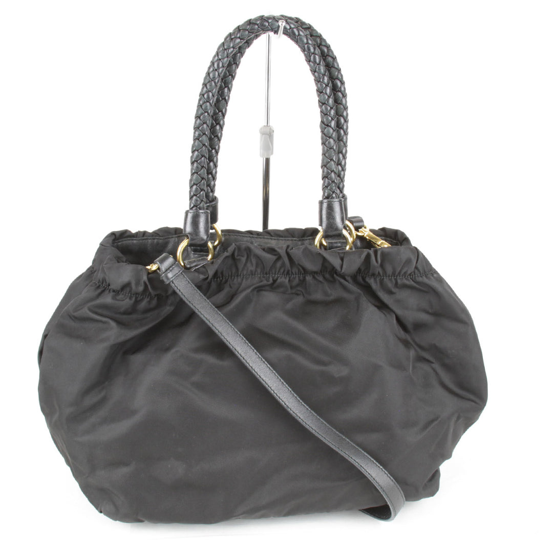 『USED』 
PRADA プラダ 
 ハンドバッグ 
ナイロン ブラック
