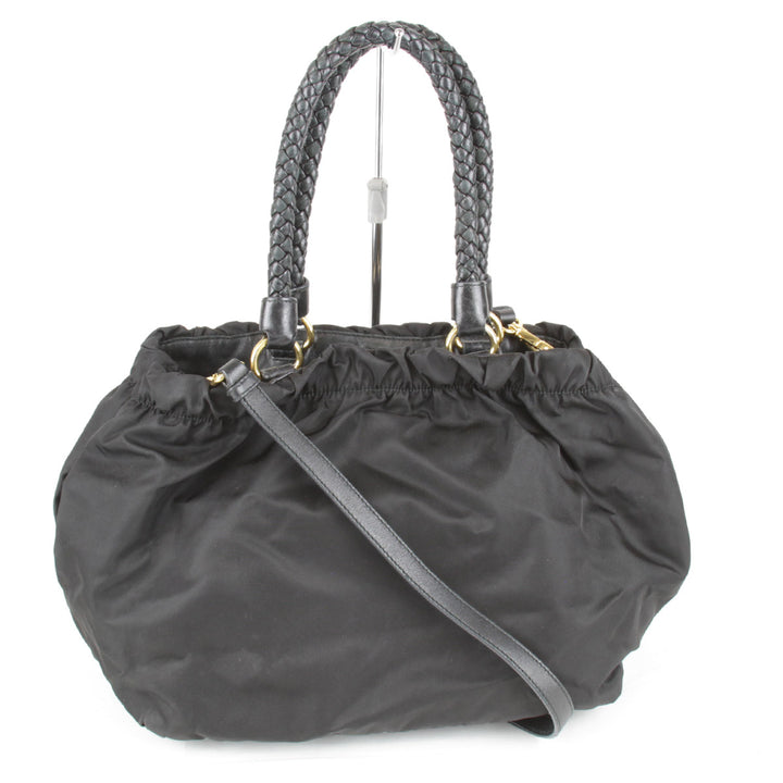 『USED』 
PRADA プラダ 
 ハンドバッグ 
ナイロン ブラック