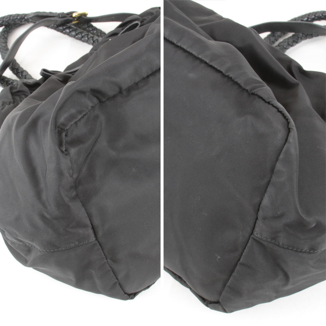 『USED』 
PRADA プラダ 
 ハンドバッグ 
ナイロン ブラック