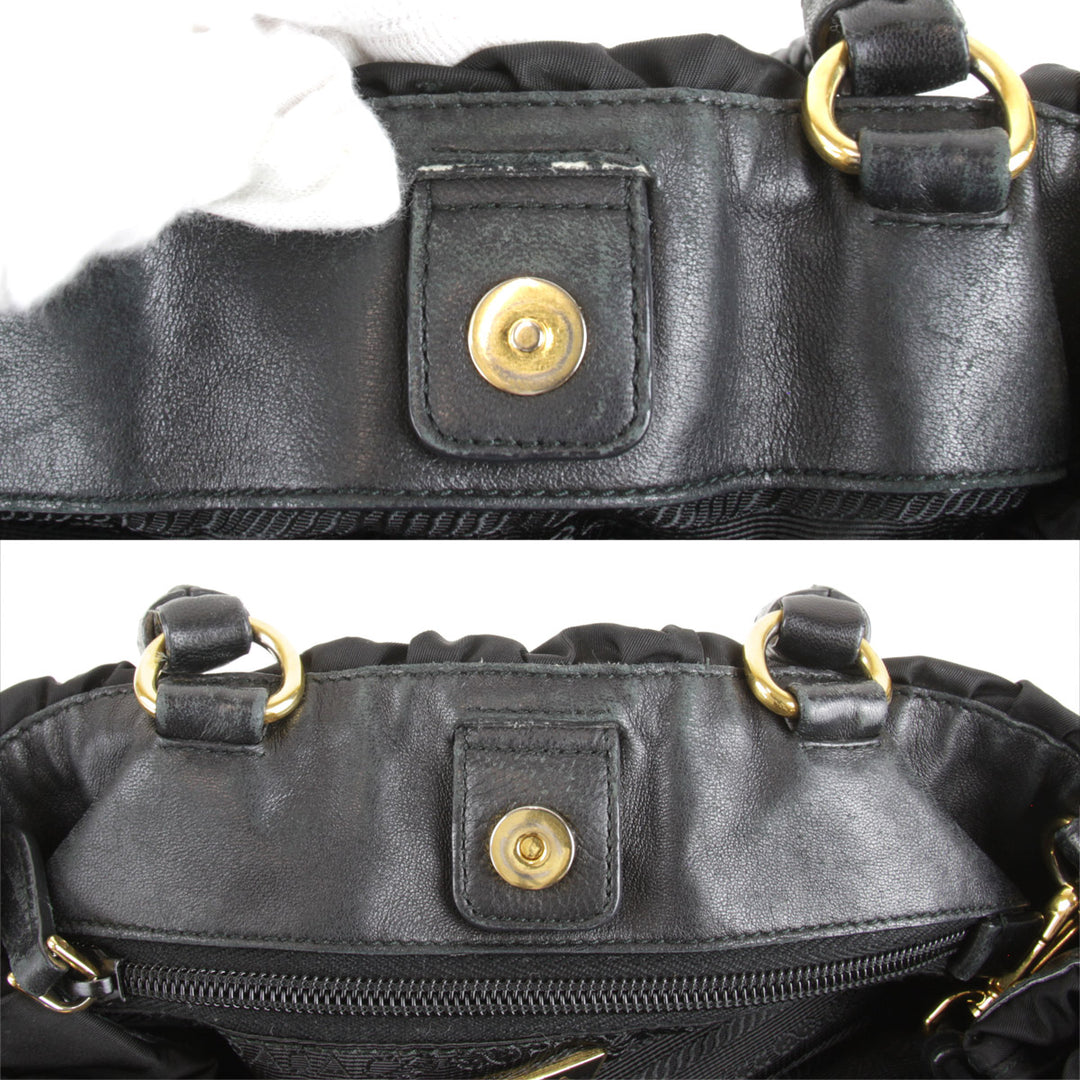 『USED』 
PRADA プラダ 
 ハンドバッグ 
ナイロン ブラック
