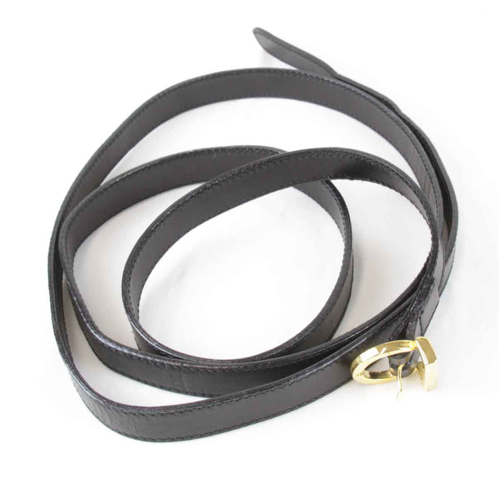 『USED』 
Salvatore Ferragamo フェラガモ 
 ショルダーバッグ 
レザー ブラック