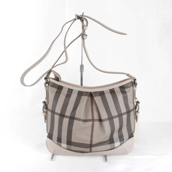 良品『USED』 
BURBERRY バーバリー 
 ショルダーバッグ 
PVCコーティングキャンバス ベージュ