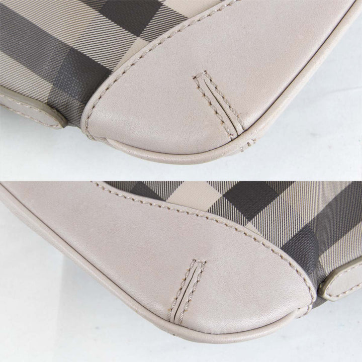 良品『USED』 
BURBERRY バーバリー 
 ショルダーバッグ 
PVCコーティングキャンバス ベージュ