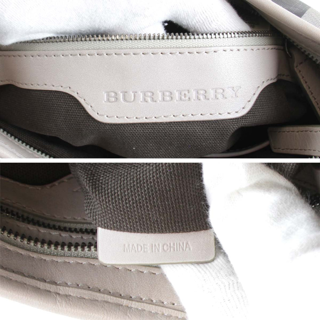 良品『USED』 
BURBERRY バーバリー 
 ショルダーバッグ 
PVCコーティングキャンバス ベージュ