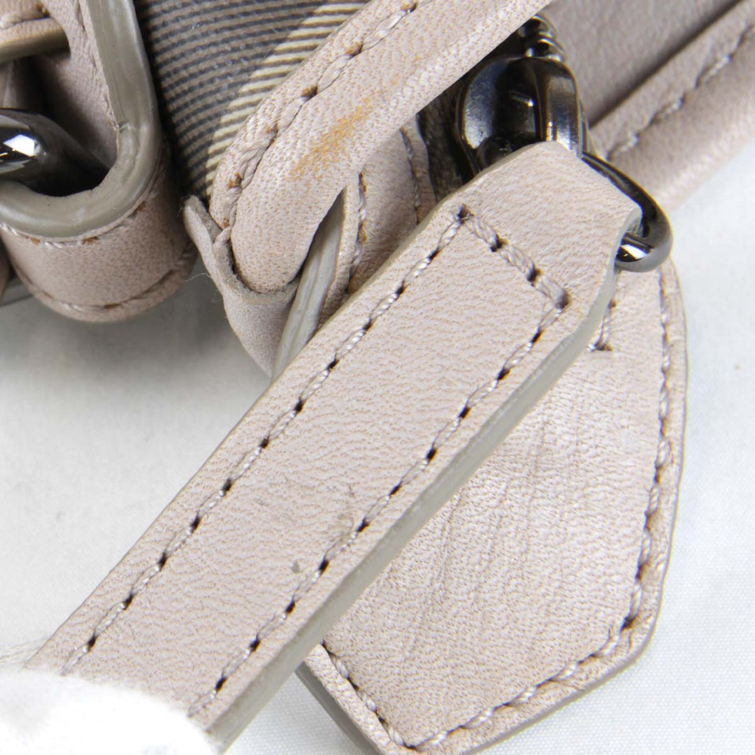 良品『USED』 
BURBERRY バーバリー 
 ショルダーバッグ 
PVCコーティングキャンバス ベージュ