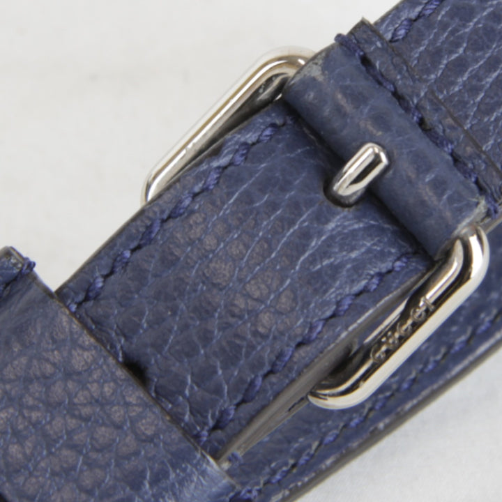 良品『USED』 
GUCCI グッチ 
 510339 213317 ショルダーバッグ 
ナイロン ネイビー