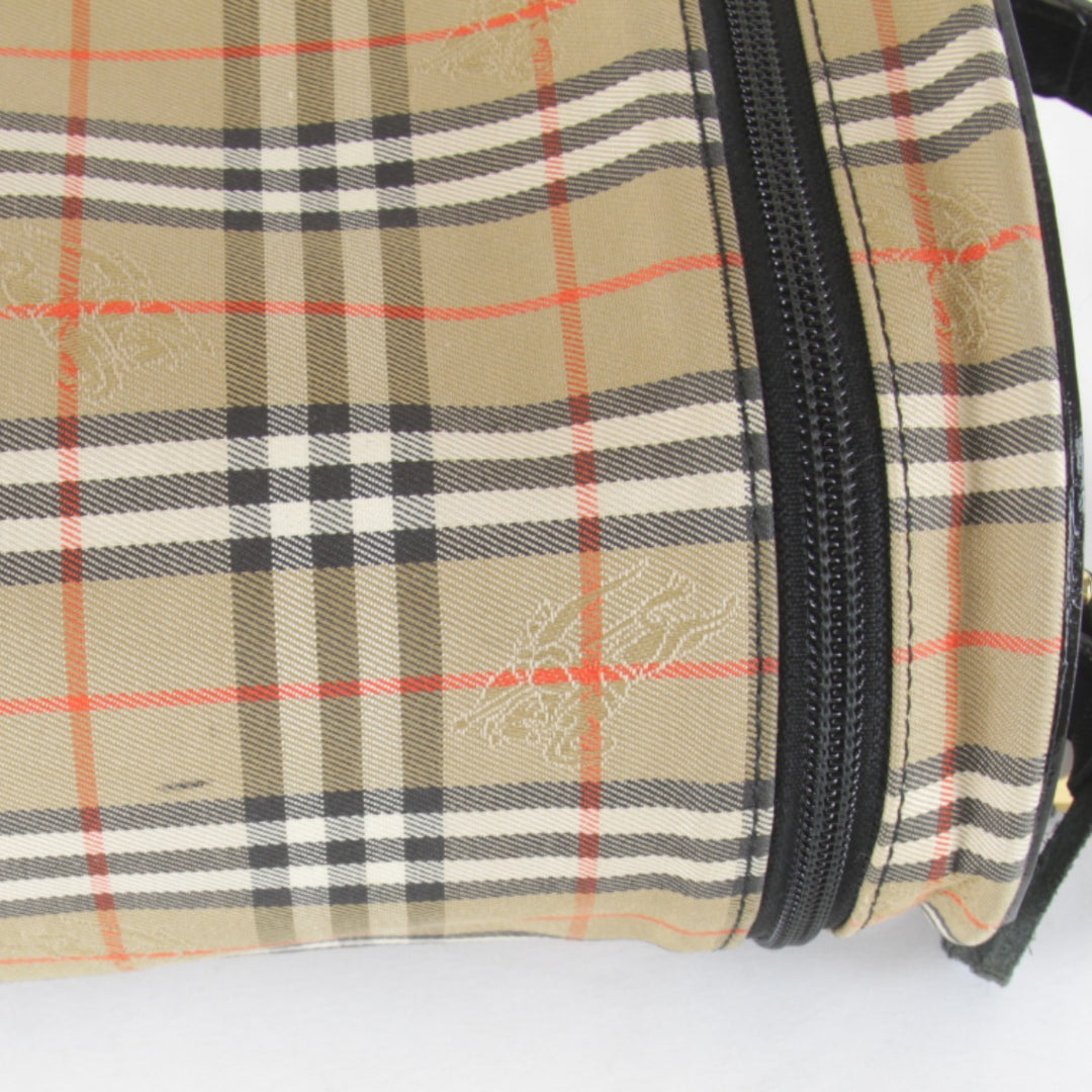 良品『USED』 
BURBERRY バーバリー 
 バニティバッグ 
キャンバス ベージュ