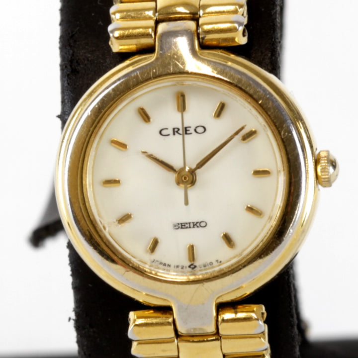 ジャンク『USED』 
SEIKO CREO 1F21-0A40 クオーツ ステンレススチール 
腕時計
 クォーツ レディース