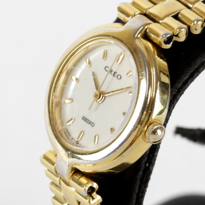 ジャンク『USED』 
SEIKO CREO 1F21-0A40 クオーツ ステンレススチール 
腕時計
 クォーツ レディース