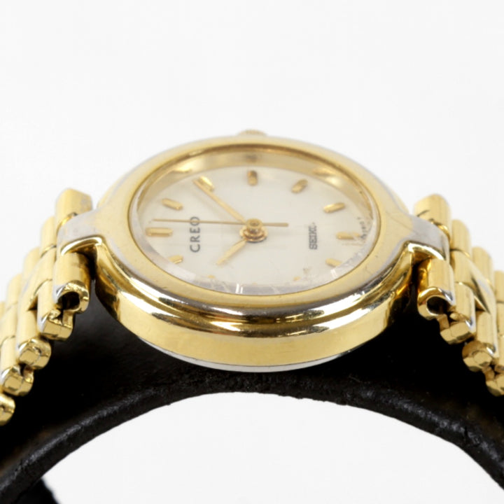 ジャンク『USED』 
SEIKO CREO 1F21-0A40 クオーツ ステンレススチール 
腕時計
 クォーツ レディース