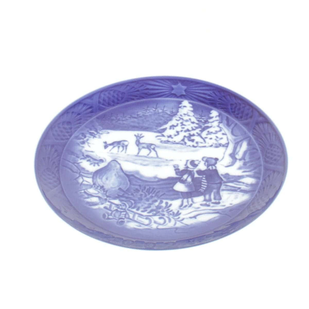 美品『未使用』 
Royal Copenhagen ロイヤルコペンハーゲン 
 2002 プレート 食器 
陶磁器 ブルー