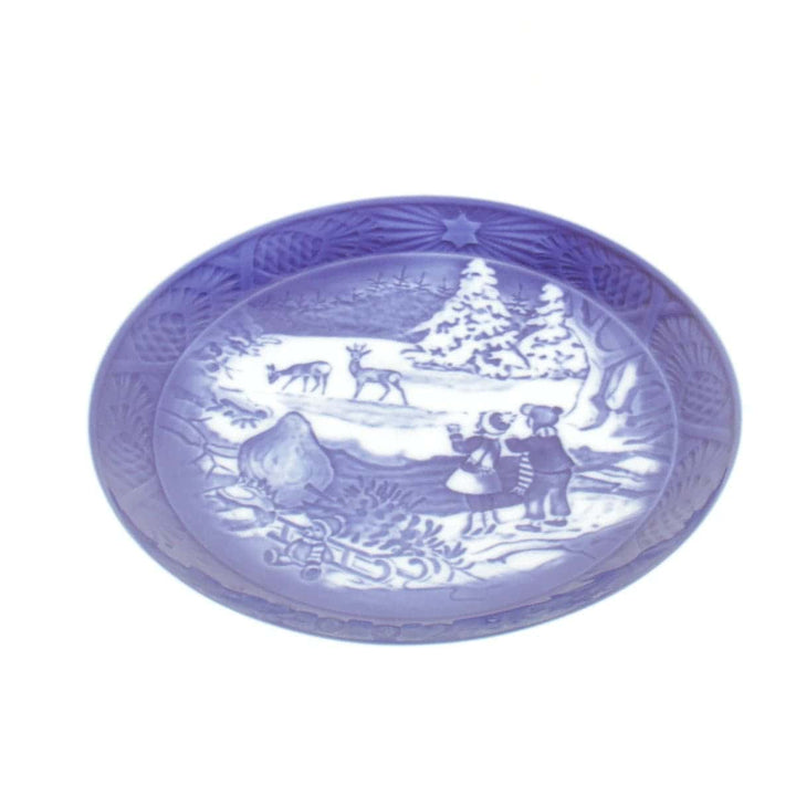 美品『未使用』 
Royal Copenhagen ロイヤルコペンハーゲン 
 2002 プレート 食器 
陶磁器 ブルー