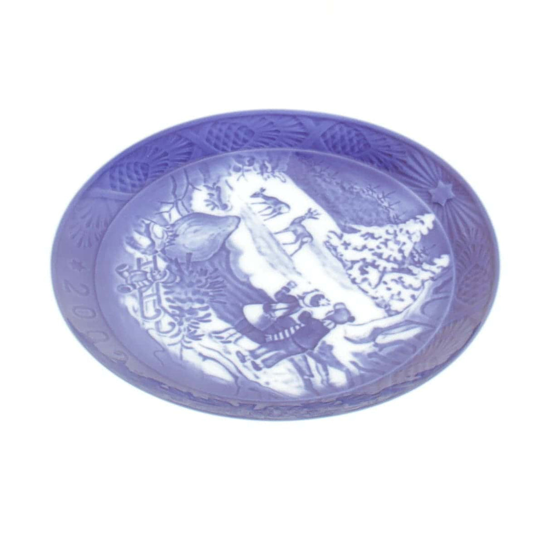 美品『未使用』 
Royal Copenhagen ロイヤルコペンハーゲン 
 2002 プレート 食器 
陶磁器 ブルー