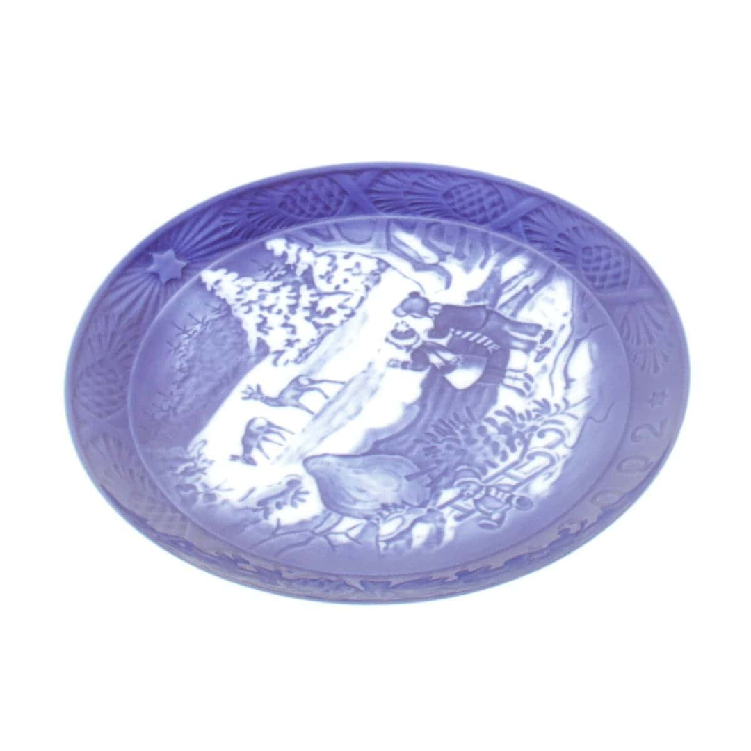 美品『未使用』 
Royal Copenhagen ロイヤルコペンハーゲン 
 2002 プレート 食器 
陶磁器 ブルー