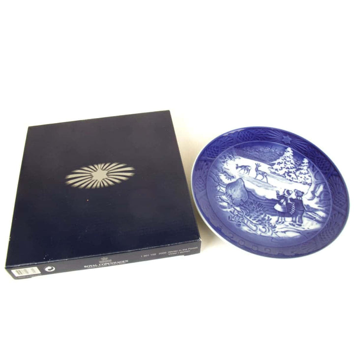 美品『未使用』 
Royal Copenhagen ロイヤルコペンハーゲン 
 2002 プレート 食器 
陶磁器 ブルー