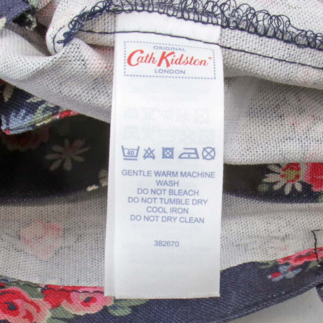 美品『USED』 
Cath Kidston キャスキッドソン 
 花柄 トートバッグ 
キャンバス ネイビー