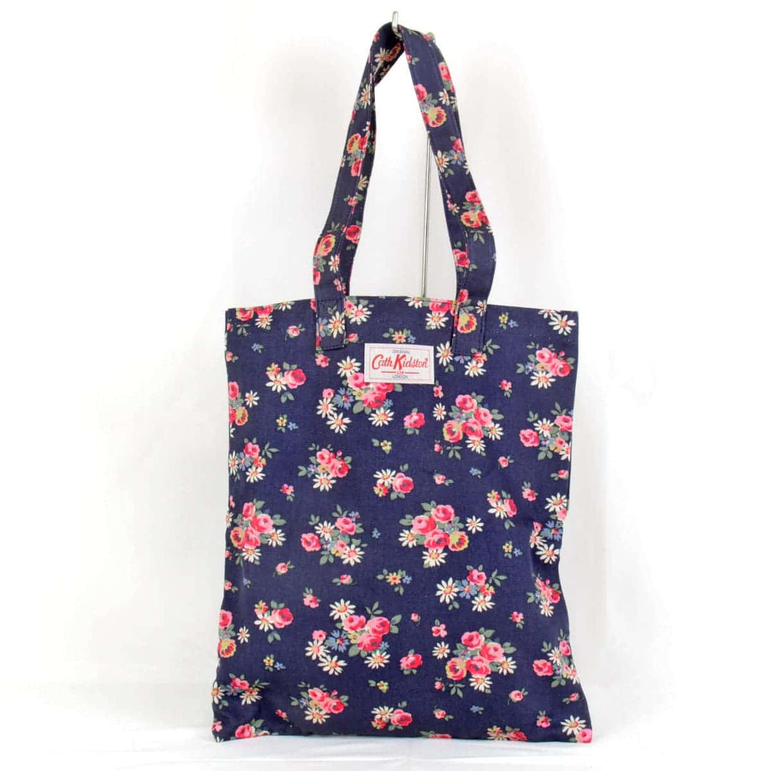 美品『USED』 
Cath Kidston キャスキッドソン 
 花柄 トートバッグ 
キャンバス ネイビー