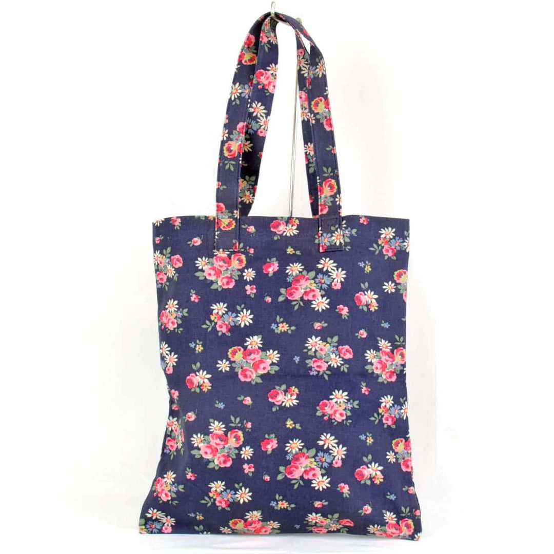 美品『USED』 
Cath Kidston キャスキッドソン 
 花柄 トートバッグ 
キャンバス ネイビー